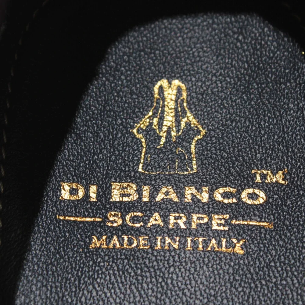 Di Bianco NWB Slip On Loafers Size 9.5 US in Dark Purple Pebbled Leather